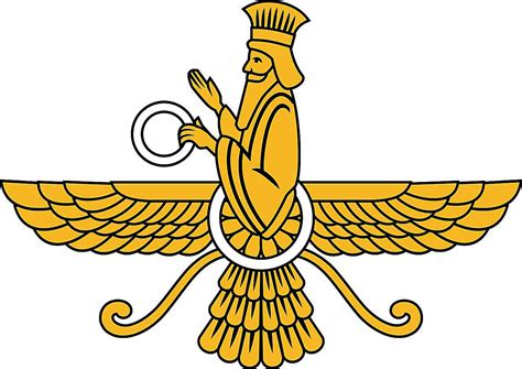 Faravahar Winged Symbol Of Zoroastrianism