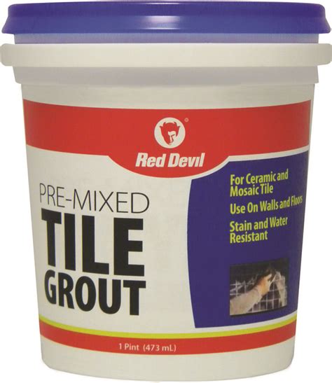 Apply using a cloth, sponge, brush or by pouring solution directly onto surface. Red Devil 0428 Grout Tile Premix Paste Pint (075339004289-1)