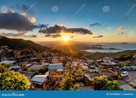 Beautiful Sunset At Taiwan Stock Photo Image Of Street 155750894