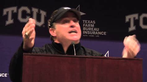Tcu Head Coach Gary Patterson S Choice Postgame Words For Baylor S Art Briles Youtube