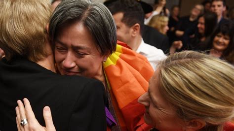 Australia Gay Marriage Gay Senator Penny Wongs Tears Of Joy Bbc News