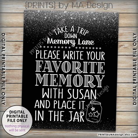 Share A Memory Sign Take A Trip Down Memory Lane And Share A Favorite