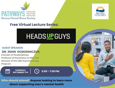 Public Lecture Series Pathways Serious Mental Illness Society