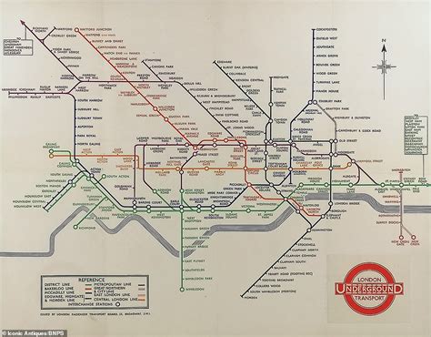 Rare 1933 Print Of London Tube Map Is Set To Fetch £45000 Daily Mail