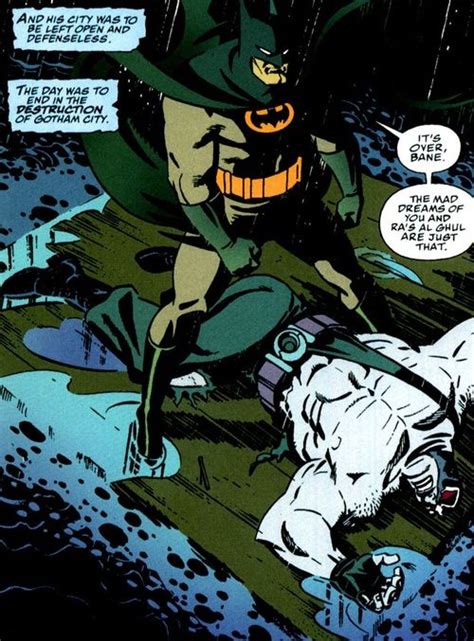 Batman Defeats Bane Batman Bane Detective Comics Batman
