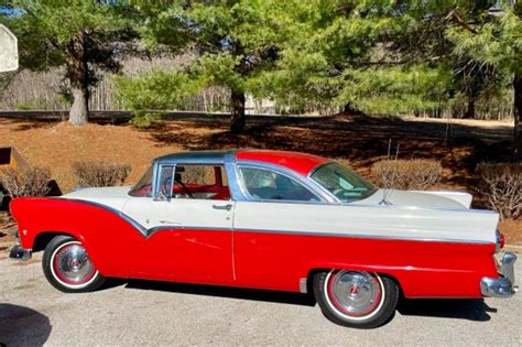 1955 Ford Fairlane Crown Victoria Skyliner 4 Speed For Sale On Bat