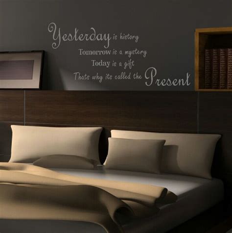 Today Quote Wall Sticker Wall Stickers Bedroom Wall Quotes Bedroom Elegant Bedroom Decor