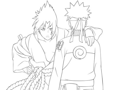 Dibujos De Naruto Y Sasuke Para Colorear Kulturaupice