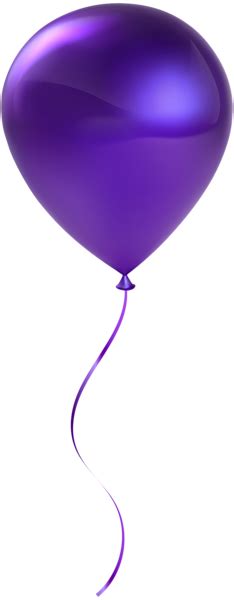 Single Purple Balloon Transparent Clip Art Purple Balloons Clip Art