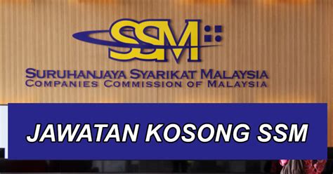 Majlis telah disempurnakan oleh ybrs. Jawatan Kosong di Suruhanjaya Syarikat Malaysia SSM 2020 ...