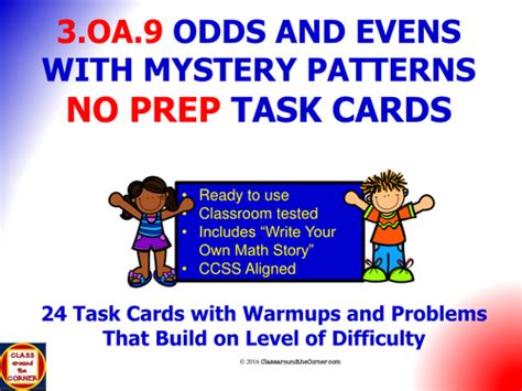 3oa9 Math 3rd Grade No Prep Task Cards—property Of Operations To