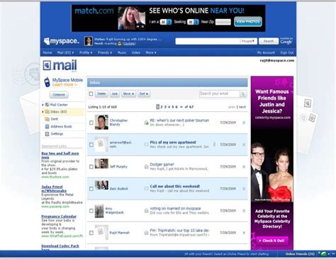 Myspace Mail Launches Officially Part Of The New Myspace Venturebeat