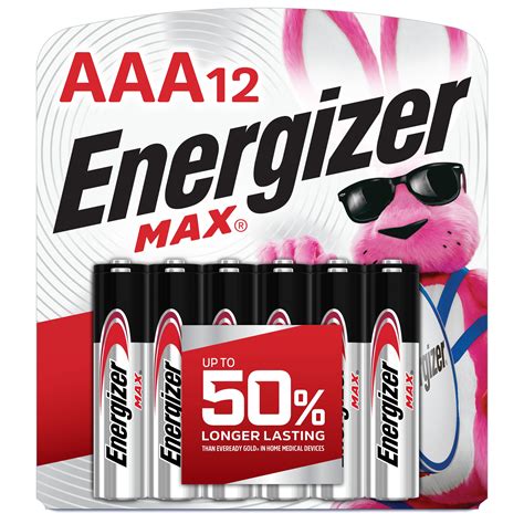 Energizer Max Aaa Batteries 12 Pack Triple A Alkaline Batteries