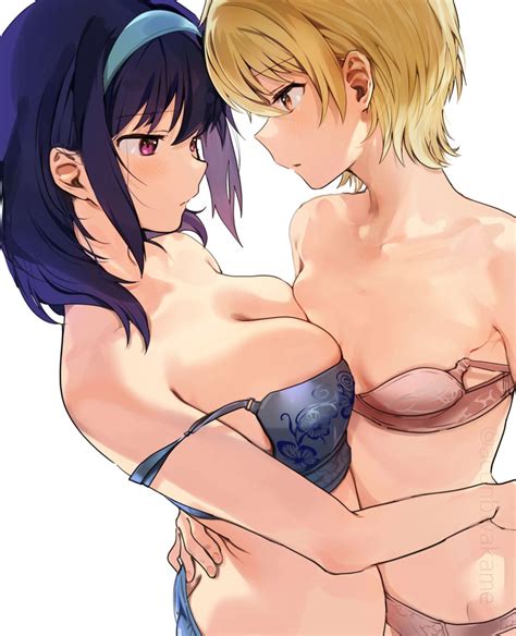 Harumi Hana And Ichihara Chiaki Sekai De Ichiban Oppai Ga Suki Drawn