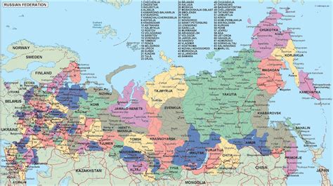 Search and share any place. russia mapa politico en Illustrator | Netmaps. Mapas de ...