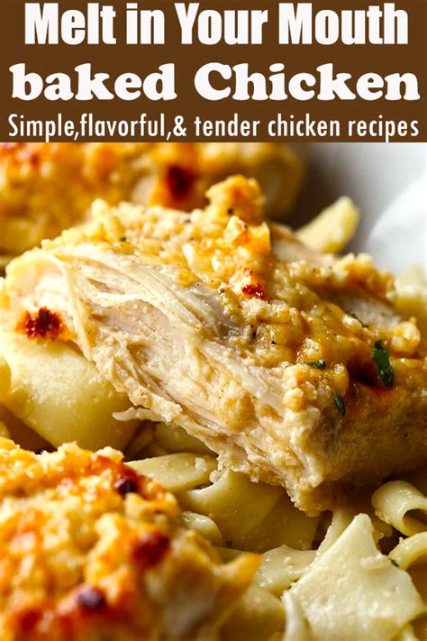 Place chicken in baking dish and spread mayonnaise mixture over each piece. Melt in Your Mouth Chicken (With images) | Easy dinner ...