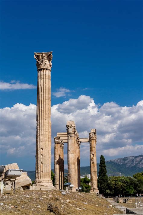Olympian Zeus Temple Ruins In Athens Greece Violeta Matei