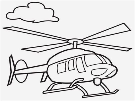 Mewarnai Helikopter Gambar Mewarnai Helikopter Untuk Anak