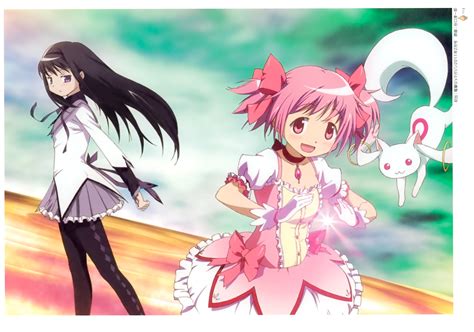Tapety : Mahou Shoujo Madoka Magica, Kaname Madoka, Akemi Homura, anime
