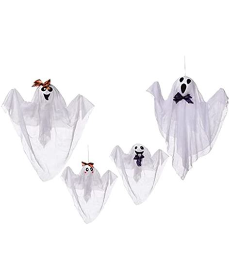 Joyin 2 Pack 40 Lighted Halloween Hanging Ghosts Skeleton Grim