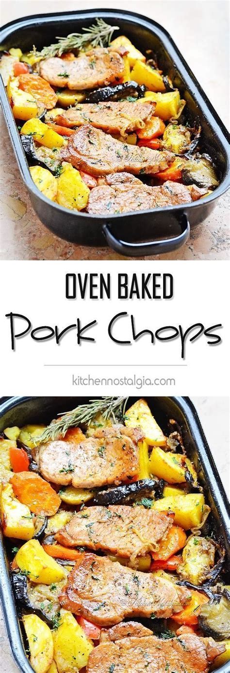 Thin or thick pork chops; Oven Baked Pork Chops #ovenbakedporkchops Oven Baked Pork ...