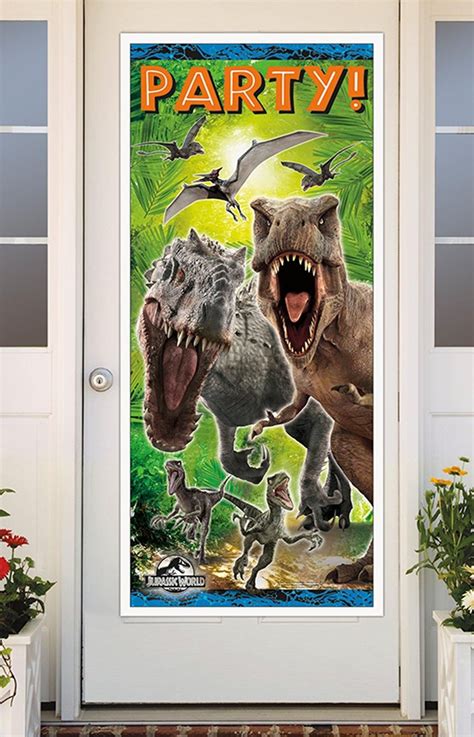 Jurassic World Fallen Kingdom Door Poster 1 Jurassic Park Party Birthday Party At Park