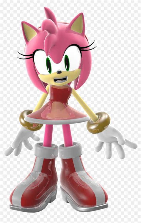 Amy Rose By Super Fox Layer100 Amy Sonic 3d Model Free Transparent