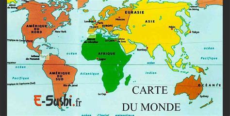 Carte Du Monde Atlas Vacances Guide Voyage