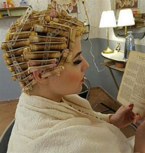 His Wife Loves Watching His Beautification Hair Rollers Permed