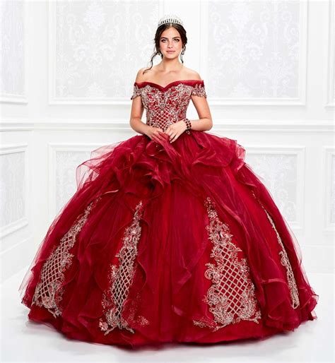 Ruby Red Quinceañera Dresses Princesa By Ariana Vara