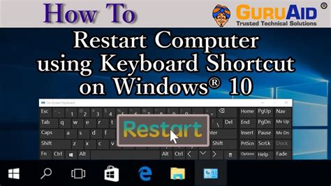 how to restart computer with keyboard soeasy