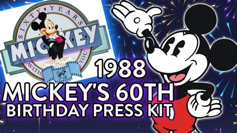 Mickey Mouses 60th Birthday Video Press Kit Unreleased 1988