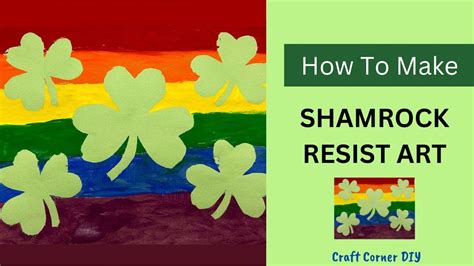 Simple Resist Art Shamrock Craft For Kids Youtube