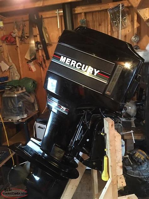 75 Hp Mercury 2 Stroke Outboard Motor For Sale For Parts Or Rebuild