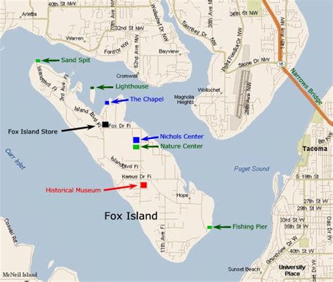 Fox Island Wa Map