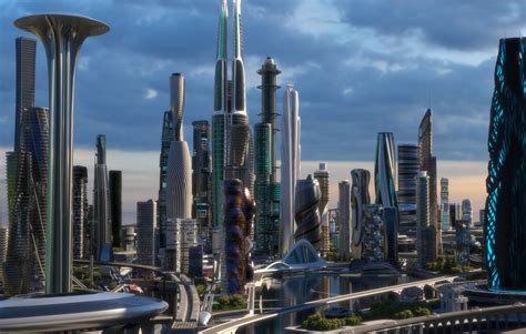 Future City Hd 3d Model Futuristic Architecture Futur