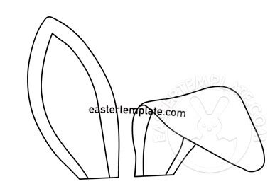 Cut out the shape and use it for coloring, crafts, stencils, and more. Bunny ears pattern Paper craft | Easter Template
