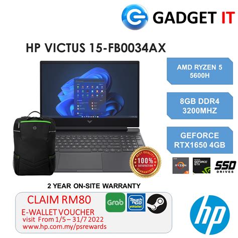 Hp Victus 15 Fb0034ax 15 Fb0103ax Gaming Laptopryzen 5 5600h8gb