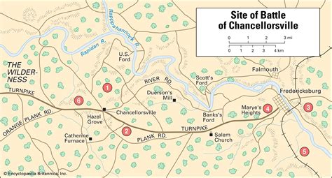 Chancellorsville Battle Map