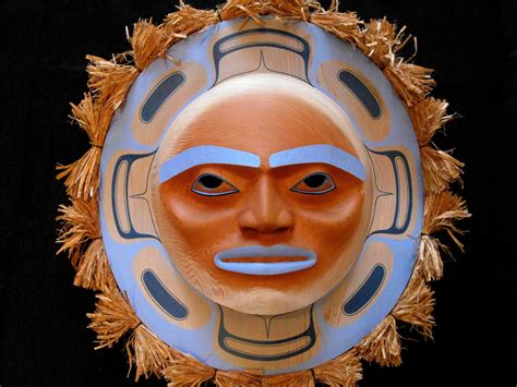 Mid Summer Moon Mask By Klatle Bhi Kwakwakawakw Pacific Northwest