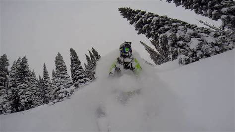 Snowmobiling Deep Colorado Pow Youtube