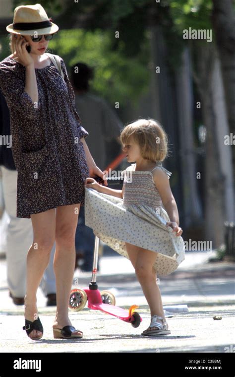 michelle williams take her daughter matilda go for a scooter ride new york city usa 23 05 09