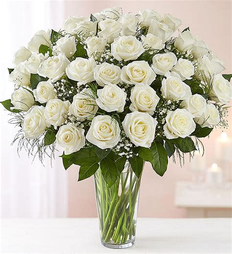 4 Dozen White Rose Vase Creative Floral Designs