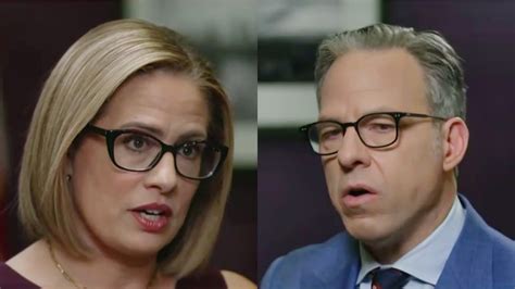 Watch Cnns Jake Tapper Asks Sinema If She Agrees Democrats Just Don