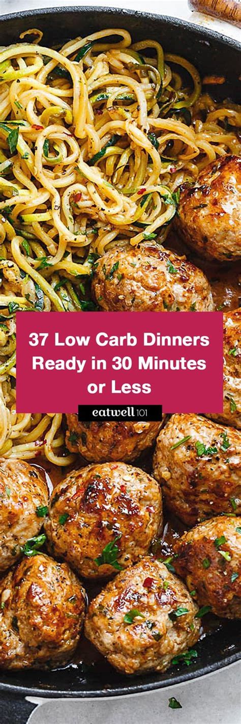 Why not try a fresh and zingy asian roasted salmon or perhaps a mushroom and lemon chicken. Low Carb Recipes: 78 Quick Low Carb Dinners Ready in 30 ...