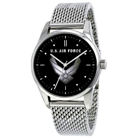 Us Air Force Emblem Classic Watch With Large Polished Chrome Etsy