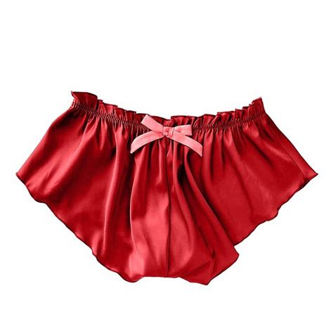 Ursing Women Sexy Underwear Silk Satin Lace Pajamas Underwear Panties Shorts Lingerie Sexy