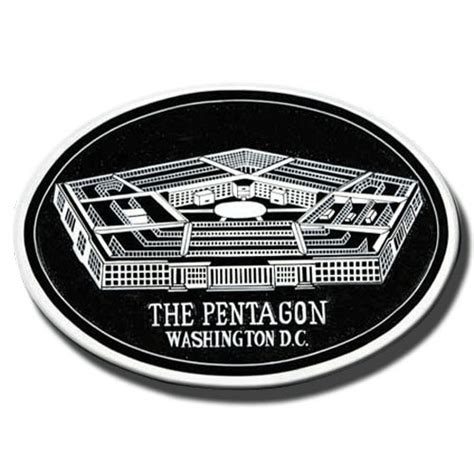 Dod Pentagon Building Seal And Emblem Mahogany Wooden Plaque