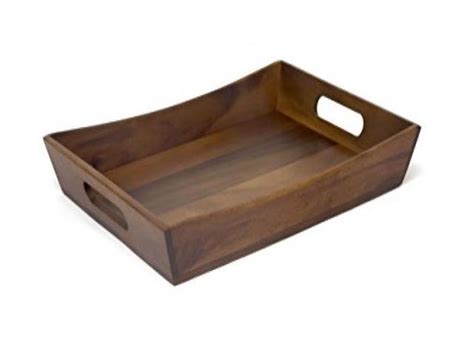 lipper 1165 acacia curved serving tray