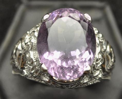 Silver Ring Set With A 1488 Ct Rose De France Amethyst Catawiki